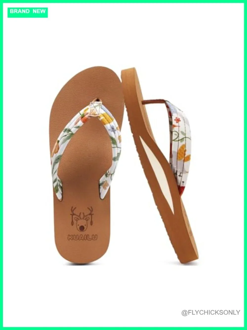 Women's Arch Support Flip Flop Sandals with Cushioned Yoga Mat Footbed Non-Slip